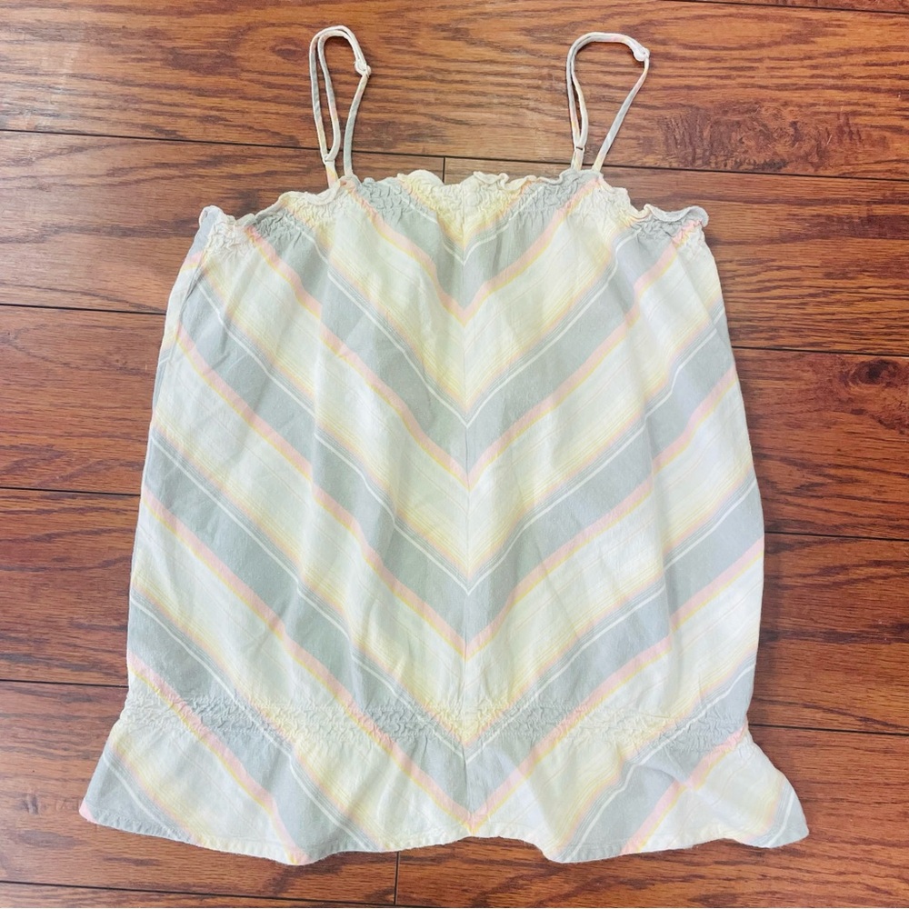 Women's Mossimo Pastel Chevron Boho Style Tank Blouse Size Large Juniors
